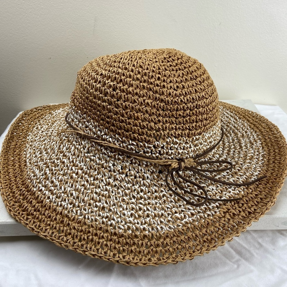 Cappelli Straworld Wide Brim Sun Hat – Woven Raffia Beach Hat - Picture 2 of 6